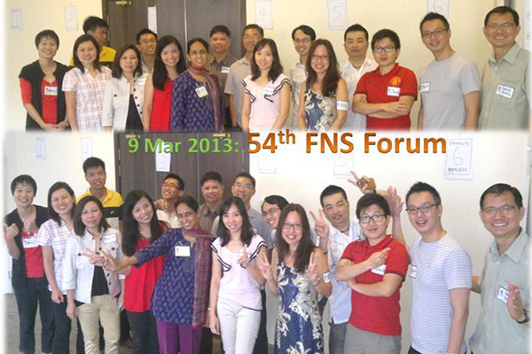 54th FNS Forum 9 Mar 2013, Singapore
